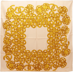 1986-1988 chain pattern silk scarf