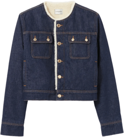 denim cropped jacket