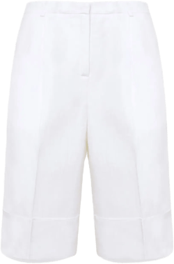 high-waist bermuda shorts