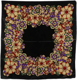 1986-1988 floral-pattern silk scarf