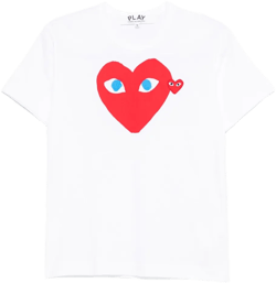heart-print t-shirt
