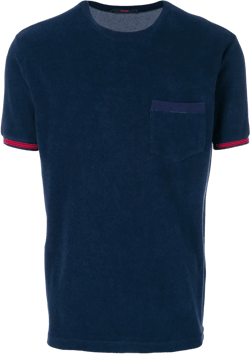 striped detail T-shirt