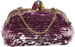 sequins-embellished clutch bag 