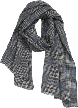 Andrew Stewart Glen Plaid Cashmere Scarf