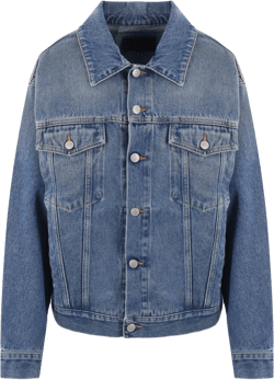 denim jacket with cut-out details