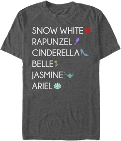 Mad Engine Disney Princess Princess List Men's T-Shirt