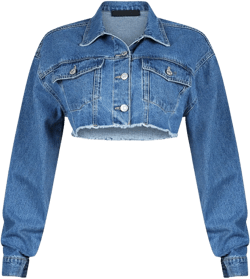 Frayline Denim Crop Jacket
