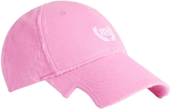 Laurel Classic  Cap in Baby Pink/white