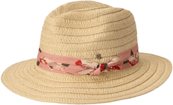 Fabric Band Fedora Hat