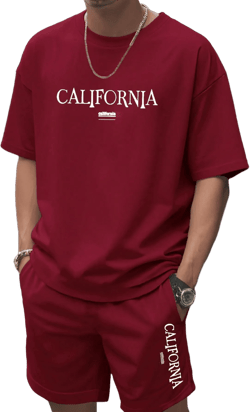 SHEIN 2 Pieces Teen Boys Summer Letter Printed Crew Neck Short Sleeve Casual T Shirt And Drawstring Waist Shorts Set, Perfect For Spring And Summer, Perfect For , Perfect For Dressing Up, Perfect For School, Valentine's Day