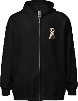 Open Blind Eyes Zip Hoodie