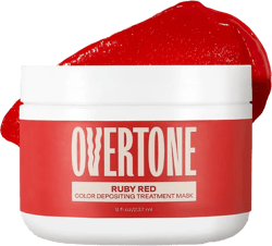 Overtone Color Depositing Semi-Permanent Hair Dye Conditioner - 8 oz For Natural & Color-Treated Hair, Moisturizing Shea Butter & Coconut Oil - Vegan & Cruelty-Free, Extreme Red
