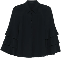 tiered-sleeve blouse