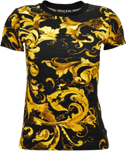 baroque-print cotton T-shirt