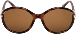 Melody tortoiseshell oval sunglasses