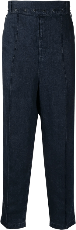 cropped linen jeans