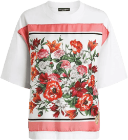 cotton-silk t-shirt