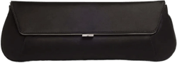 metallic-trim clutch bag
