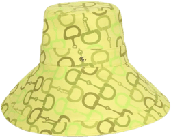 horsebit print bucket hat