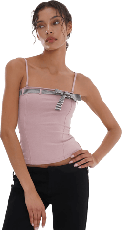 PARIS BOW DETAIL TUBE TOP