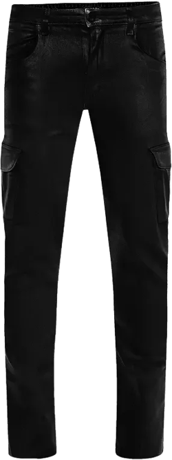 MONFRERE Preston Skinny Fit Cargo Jeans in Noir