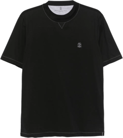 embroidered-logo T-shirt