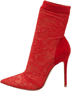 pre-owned 110mm lace-embellished ankle boots