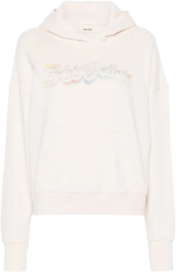 Mia logo-print cotton hoodie