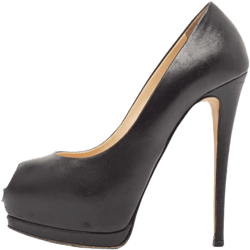 pre-owned 80mm peep-toe platform heels