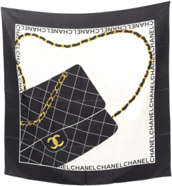 1986-1988 matelasse silk scarf 