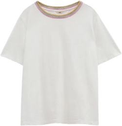 Marta Crochet Trim Relaxed Tee