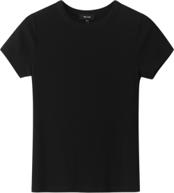 Ultimate Fitted Rib Crew Neck Tee - Size 12