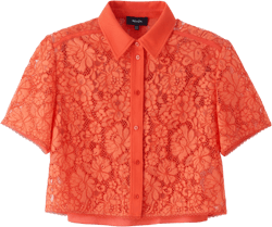 Lace Cropped Shirt + Cami - Size 12