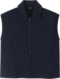 Luxe Travel Tailoring Zip-Through Sweater Vest - Size 12