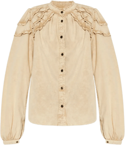 ruffled cotton shirt