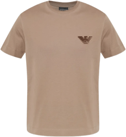 Eagle-patch cotton T-shirt