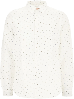 letter-print shirt