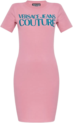 logo-print T-shirt dress