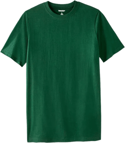 Big & Tall Shrink-Less Lightweight Longer-Length Crewneck T-Shirt