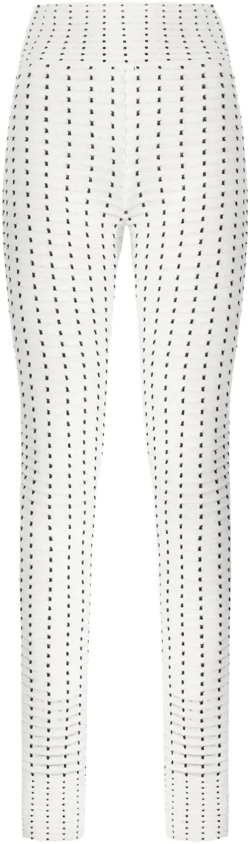 grid-pattern leggings