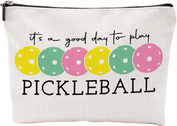 Pickleball Gifts for Women Makeup Bag Gifts for Pickleball Lovers Cosmetic Bag for Girls Female Daughter Coworker Mom Friend Sports Fan Graduation Birthday Christmas Travel Toiletry Bag