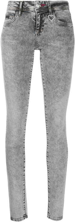 high rise slim-fit jeans