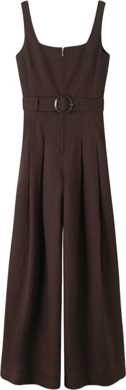 The Event Ready Tailored Jumpsuit + Belt - Size 8