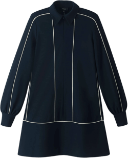 Travel Tailoring Contrast Swing Dress - Size 10