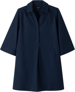Cotton Poplin Swing Dress + Belt - Size 12