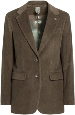Kuban Corduroy Single-breasted Jacket In Khaki