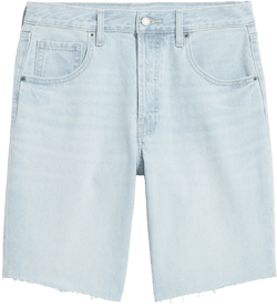 Mid-Rise Baggy Cut-Off Jean Bermuda Shorts -- 9-inch inseam | Old Navy