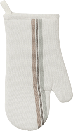Cotton yarn-dyed striped mitt