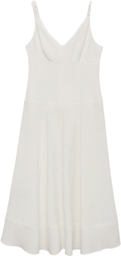 V-neckline long dress