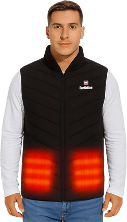 Men’s Heated Vest – Lightweight, Water-Resistant Electric Jacket with Carbon Fiber Heating for Winter & Outdoor Use Medium